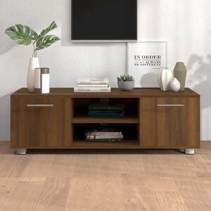 Tv Cabinet Brown Oak 110x40x35 cm Engineered Wood - Royalton
