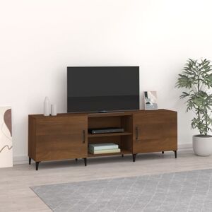 Tv Cabinet Brown Oak 150x30x50 cm Engineered Wood - Royalton