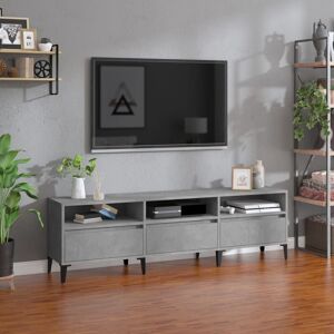 Tv Cabinet Concrete Grey 150x30x44.5 cm Engineered Wood - Royalton