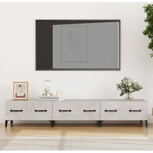 Tv Cabinet Concrete Grey 150x34,5x30 cm Engineered Wood - Royalton