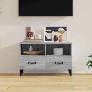 Tv Cabinet Grey Sonoma 80x36x50 cm Engineered Wood - Royalton