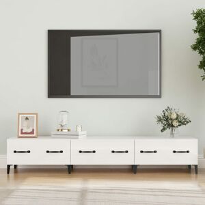 Tv Cabinet High Gloss White 150x34.5x30 cm Engineered Wood - Royalton