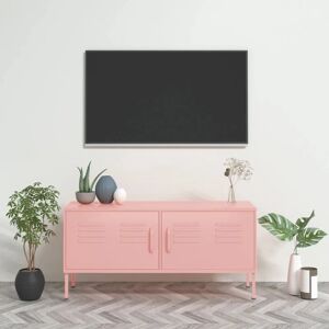 Tv Cabinet Pink 105x35x50 cm Steel - Royalton