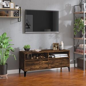 Tv Cabinet Smoked Oak 100x34.5x44.5 cm Engineered Wood - Royalton