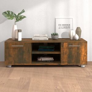 Tv Cabinet Smoked Oak 110x40x35 cm Engineered Wood - Royalton