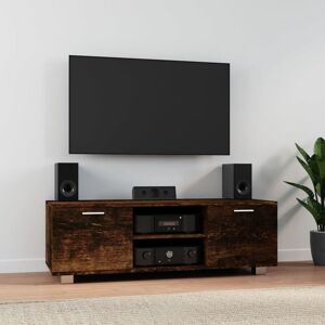 Tv Cabinet Smoked Oak 120x40.5x35 cm Engineered Wood - Royalton