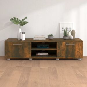 Tv Cabinet Smoked Oak 140x40x35 cm Engineered Wood - Royalton