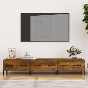 Tv Cabinet Smoked Oak 150x34,5x30 cm Engineered Wood - Royalton