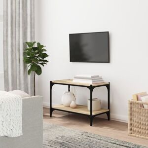 Tv Cabinet Sonoma Oak 60x33x41 cm Engineered Wood and Steel - Royalton