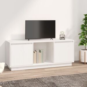 Royalton TV Cabinet White 110.5x35x44 cm Solid Wood Pine