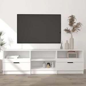 Tv Cabinet White 150x33.5x45 cm Engineered Wood - Royalton