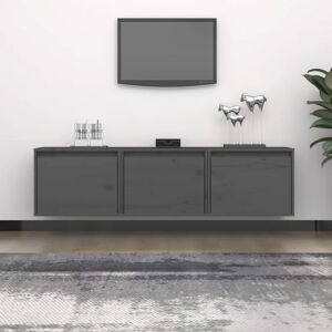 Royalton - tv Cabinets 3 pcs Grey Solid Wood Pine