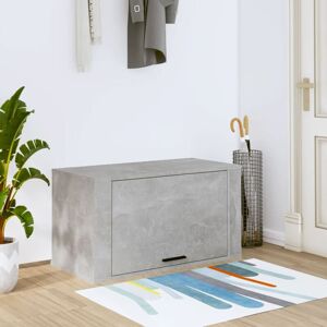 Wall-mounted Shoe Cabinet Concrete Grey 70x35x38 cm Engineered Wood - Royalton