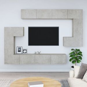 Royalton - Wall-mounted tv Cabinet Concrete Grey Engineered Wood