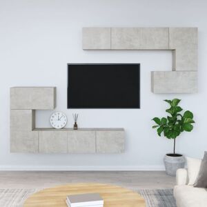 Royalton Wall-mounted TV Cabinet Concrete Grey Engineered Wood