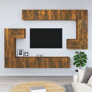 Royalton - Wall-mounted tv Cabinet Smoked Oak Engineered Wood