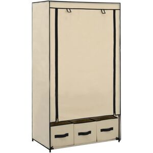 Berkfield Home - Royalton Wardrobe Cream 87x49x159 cm Fabric