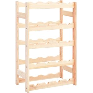 Berkfield Home - Royalton Wine Rack for 20 Bottles Pinewood