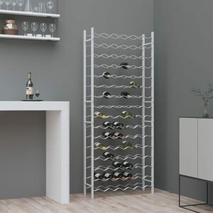 Berkfield Home - Royalton Wine Rack for 96 Bottles White Metal