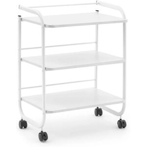 PHYSA Salon trolley - 3 Shelves - 60 x 43 x 83 cm - White Beauty Salon Trolley Hairdressing Trolley