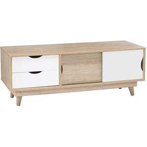 Lpd Furniture - Scandi Oak tv Unit White