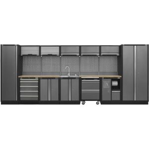 Superline Pro 4.9m Storage System - Pressed Wood Worktop APMSSTACK17W - Sealey