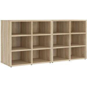 Shoe Cabinets 2 pcs Sonoma Oak 52.5x30x50 cm Vidaxl Brown