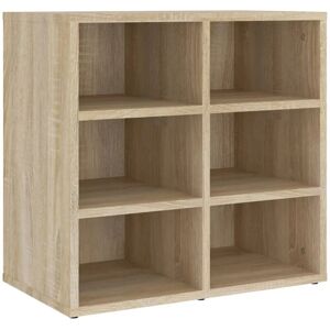 Shoe Cabinet Sonoma Oak 52.5x30x50 cm Vidaxl Brown