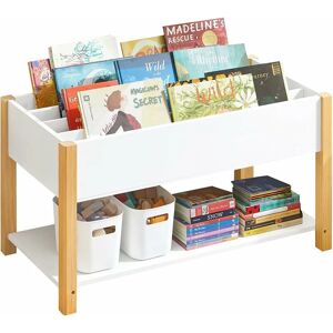 Children Kids Bookcase Book Shelf Toy Shelf Storage Display Shelf Rack Organizer,KMB35-W - Sobuy