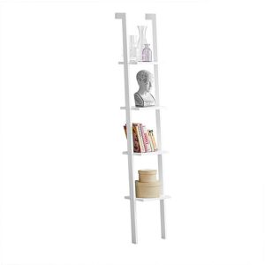 Modern 4 Tiers Display Storage Wood Wall Shelf, FRG15-W - Sobuy