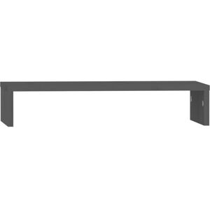 Monitor Stand Grey 50x27x10 cm Solid Wood Pine Vidaxl Grey