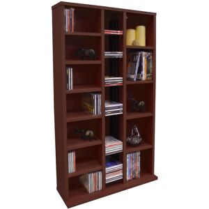 WATSONS St laurence - 355 cd / 130 dvd Blu-ray Media Storage Shelves - Mahogany - Mahogany