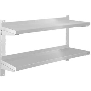 ROYAL CATERING Stainless Steel Wall Shelf Commercial Kitchen Shelf 80x30cm 35kg