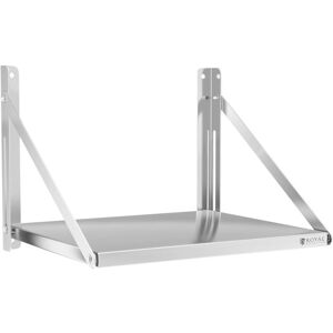 Royal Catering - Stainless Steel Wall Shelf Folding Shelf Commercial Kitchen Shelf 60x45cm 40kg