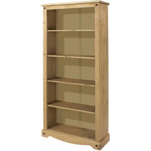 NETFURNITURE Sadona Tall Pine Corona Bookcase