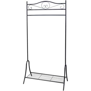 SWEIKO Clothing Rack Black Steel VDTD09583