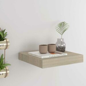 Sweiko - Floating Wall Shelf Oak 23x23.5x3.8 cm mdf FF323865UK