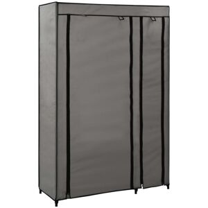 SWEIKO Folding Wardrobe Grey 110x45x175 cm Fabric VDTD23536