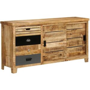 SWEIKO Sideboard Solid Mango Wood 160x40x80 cm VDFF11965UK