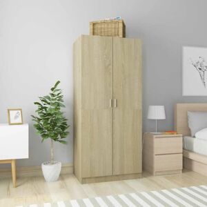 SWEIKO Wardrobe Sonoma Oak 80x52x180 cm Chipboard VDTD31658