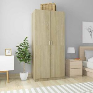 SWEIKO Wardrobe Sonoma Oak 90x52x200 cm Chipboard VDTD31667