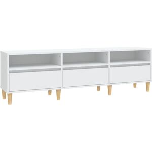 Tv Cabinet White 150x30x44.5 cm Engineered Wood Vidaxl White