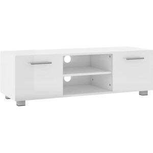 Vidaxl - tv Cabinet High Gloss White 110x40x35 cm Engineered Wood White