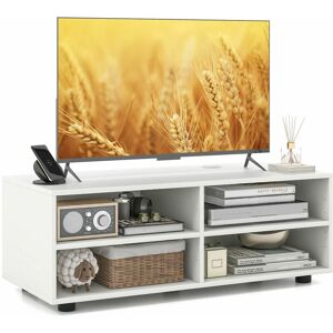 Costway - tv Stand for TVs up to 40 Inches Wooden Media Console Table Entertainment Center
