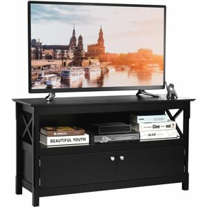 COSTWAY Tv Stand TVs up to 50 Inches Media Console Cabinet Entertainment Center 2 Doors