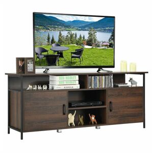 COSTWAY TV Stand TVs up to 65 Inches Media Console Cabinet Entertainment Center 2 Doors