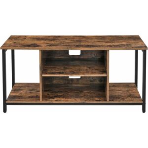 Vasagle tv Stand, Cabinet with Open Storage, tv Console Unit with Shelving, for Living Room, Entertainment Room, Rustic Brown by Songmics LTV39BX