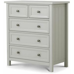 NETFURNITURE Viyella Dove Grey 3 2 Drawer Chest Lacquered - Grey