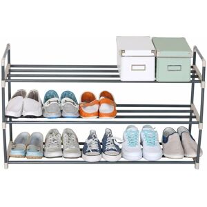 3 Tiers Shoe Rack Stand Compact Space Saving Storage Organiser Shelf - Woltu