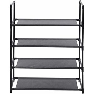 4 Tiers Shoe Rack Stand Compact Space Saving Storage Organiser Shelf - Woltu